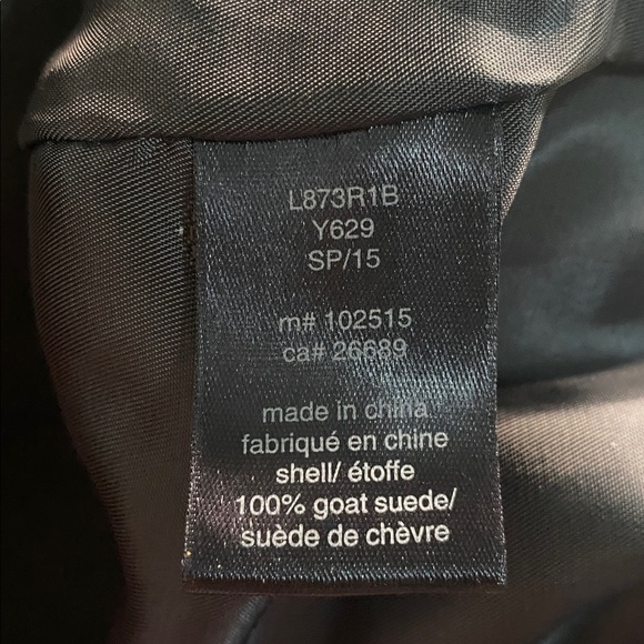 John Varvatos Collection 100% Goat Suede Jacket Black Size L - Picture 9 of 10